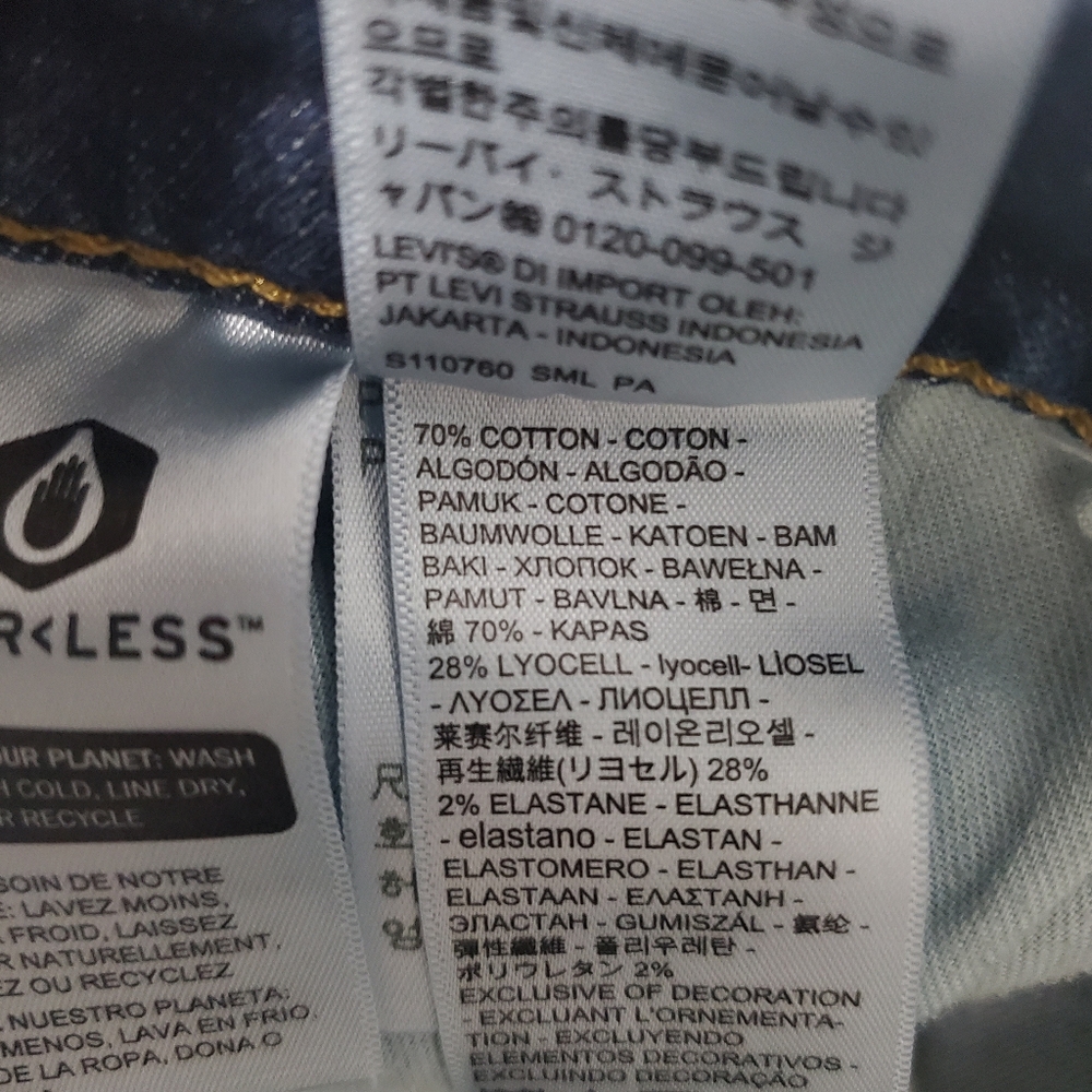 Levi's 514 Straight Fit Jeans Stretch 34 Waist - Picture 7 of 9